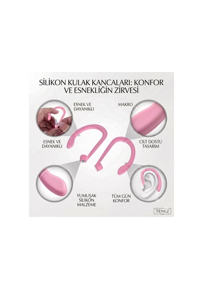 Silikon Kulaklık Kancası 2 Li Set Saplı Bluetooth Kulaklıklar İçin Düşme Önleyici Esnek Kulak Askısı, Spor Ve Günlük Kullanım Bubblegum Pink Bubblegum Pink Silikon Kulaklık Kancası 2 Li Set Saplı Bluetooth Kulaklıklar İçin Düşme Önleyici Esnek Kulak Askısı, Spor Ve Günlük Kullanım Bubblegum Pink Bubblegum Pink