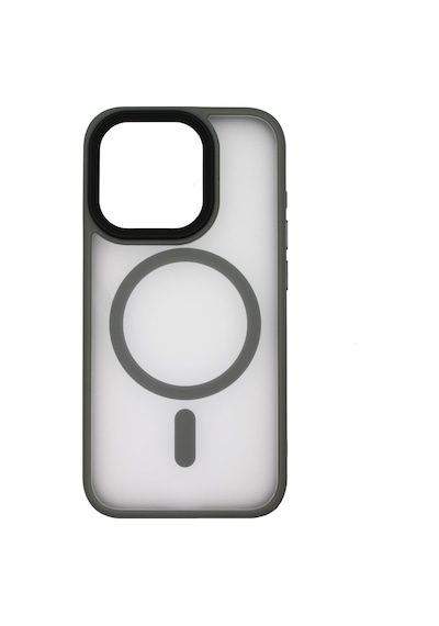 Apple Uyumlu iPhone 15 Pro Max Deep Kılıf Magsafe Şarj Destekli Kamera Korumalı Darbe Önleyici Kılıf Gri