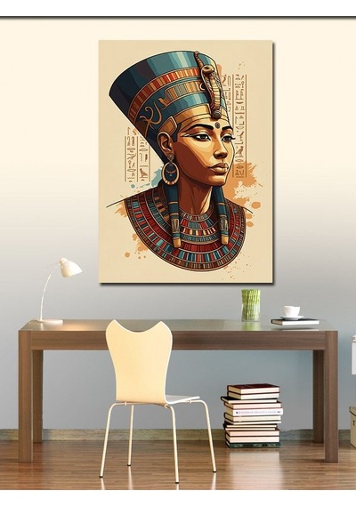 Kanvas Tablo Mısır Kraliçesi Nefertiti 50cmx70cm