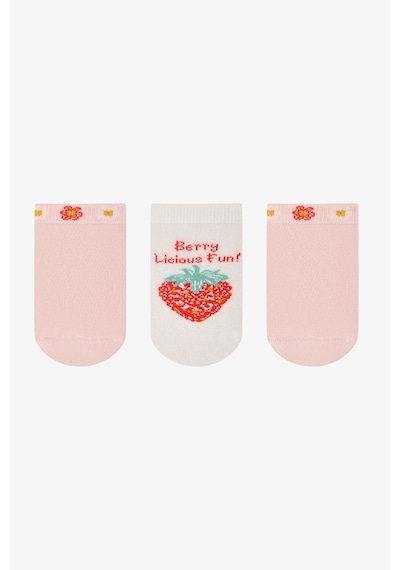 Penti Pembe Kız Çocuk Berrylicious Fun 3 'lü Patik Çorap