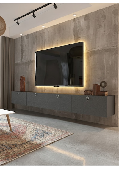Resital Tv Ünitesi S2448-4 Antrasit Antrasit