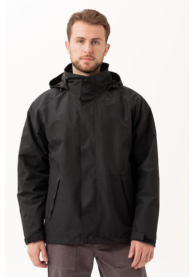 Armadillo Davraz 3n1 Parka Çıkarılabilir İç Montlu, Suya & Rüzgâra Dayanıklı, Kışlık Erkek Parka Siyah