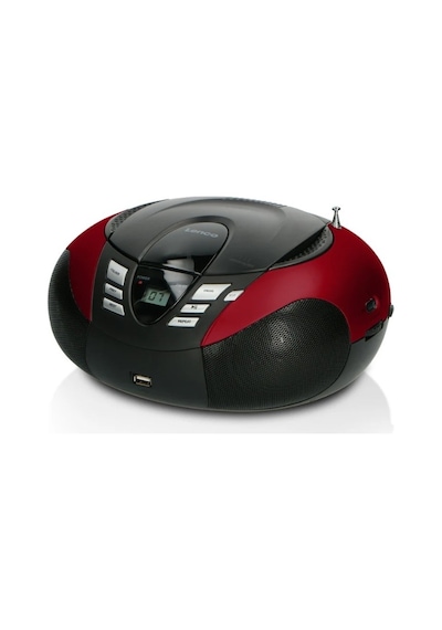Lenco Scd-37 Usb Kırmızı - Taşınabilir Fm Radyo Cd Ve Usb Oynatıcı - Kırmızı