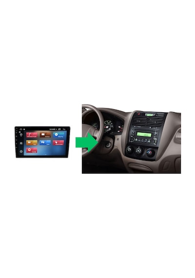 Kia Sportage Araç Multimedya Android Ekran Carplay Double Teyp 4+64 9" 05-09 Silver Cadence Kck