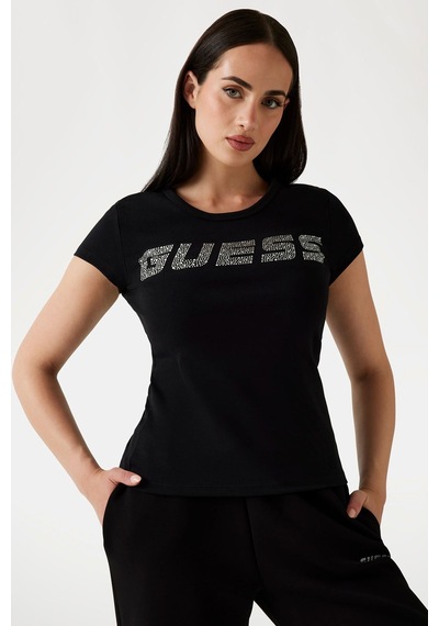 Guess Kadın T-shirt Siyah