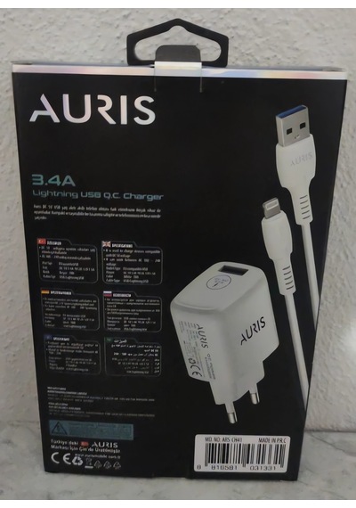 Auris CH41 Apple Uyumlu iOS Şarj Aleti