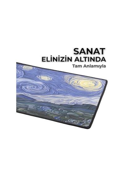 Van Gogh Yıldızlı Gece Temalı Xl Mousepad 70x30 Cm Büyük Boy Masa Matı Çift Dikişli Kenarlar, Kaymaz Taban, Oyuncu Ve Ofis Kullanım, Fütüristik Yıldızlı Gece Van Gogh Yıldızlı Gece Temalı Xl Mousepad 70x30 Cm Büyük Boy Masa Matı Çift Dikişli Kenarlar, Kaymaz Taban, Oyuncu Ve Ofis Kullanım, Fütüristik Yıldızlı Gece