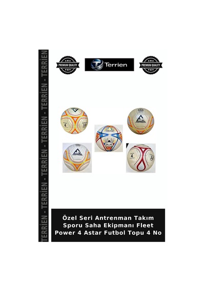 Özel Seri Antrenman Takım Sporu Saha Ekipmanı Fleet Power 4 Astar Futbol Topu 4 No Çok Renkli