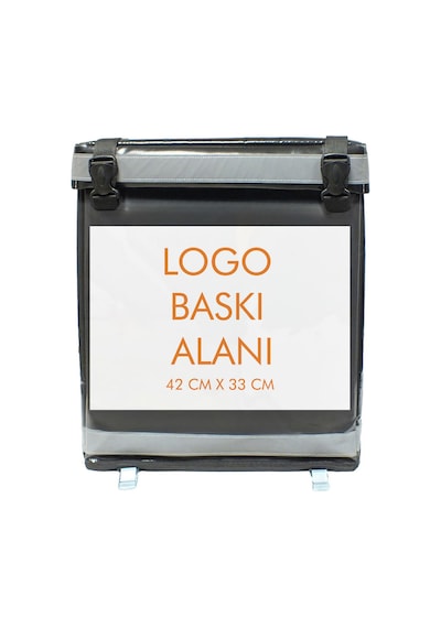Kurye Çantası 47x47x47 Cm Baskı Ve Logo Eklenebilir Siyah