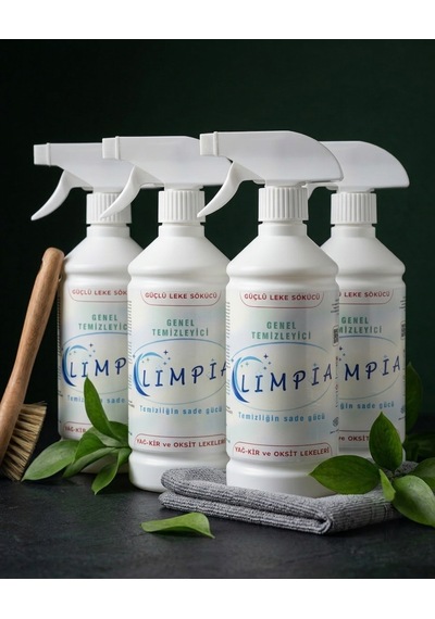 Genel Temizleyici - Güçlü Leke Sökücü Sprey - Yağ, Kir Ve Oksit Temizleyici 500 Ml 4'lü Set