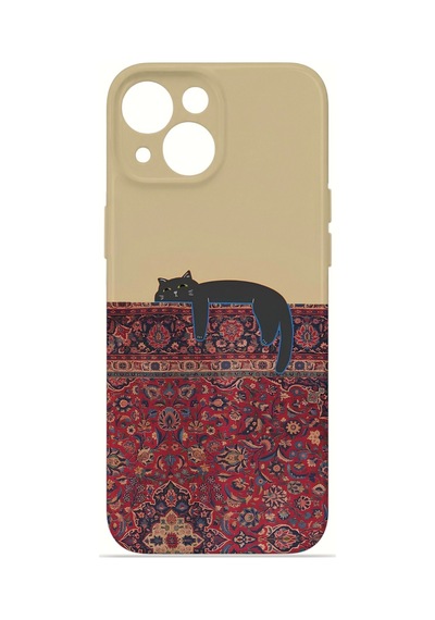 Apple iPhone Uyumlu 13 Vorian İnce Kamera Korumalı Mika Kılıf Persian Cat Lounge Persian Cat Lounge Mika