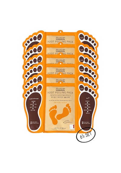 Marlett Foot Professional Çorap Tipi Ayak Peeling Maskesi 6'lı