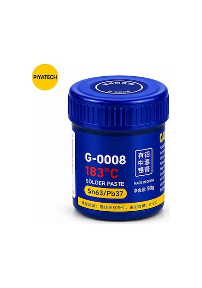 G-0008 183 Derece Sn63/pb37 Anakart Ve Cep Telefonu Tamiri İçin Krem Lehim Pastası 50 Gram
