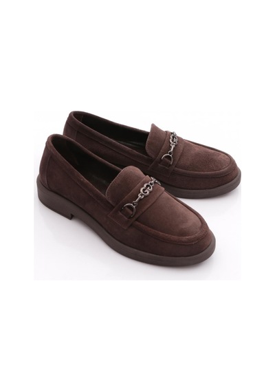 Dgn 258 Kadin Loafer Ayakkabi Kahve Süet