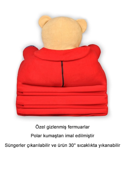 Katlanabilir Portatif Bebek Çocuk Koltuğu Katlanabilir Yatak Puf Kırmızı