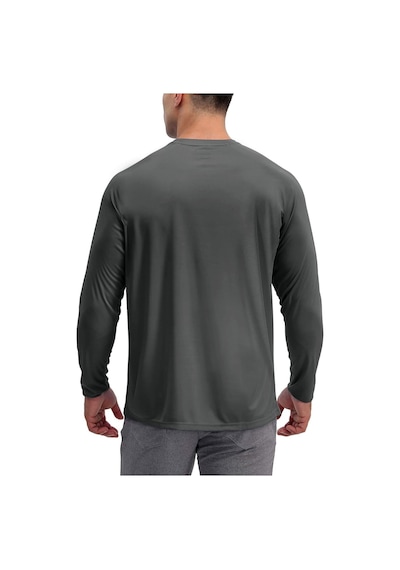 Rich Erkek Antrasit Basic Uzun Kollu Tişört Body T-shirt Gri