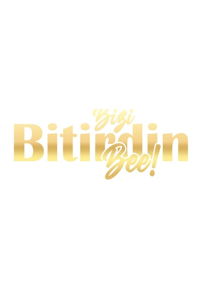 Bizi Bitirdin Bee Oto Sticker 17x17 Cm Gold