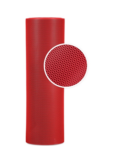 Hortumtech Bal Petek Paspas Kaydırmaz Pvc Islak Zemin Duş Havuz Su Tahliyesi 4 Mm - Kırmızı 120 X 1100 Cm