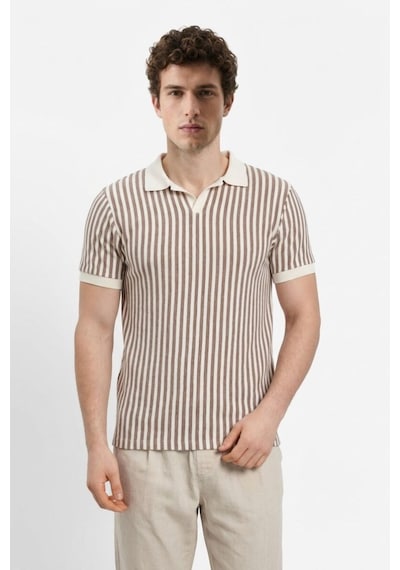 Loft Lf2038533 Erkek Polo Yaka T-shirt Brown