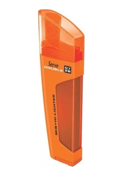 Serve Double 0.7Mm Turuncu - Min & Fosforlu Kalem