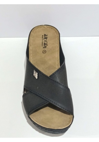 Aryan 55-753 Anatomic Kadın Comfort Terlik Siyah
