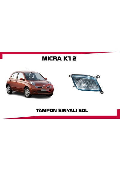 Nıssan Mıcra Tampon Panjur Sınyalı Mavı Tıp Sol