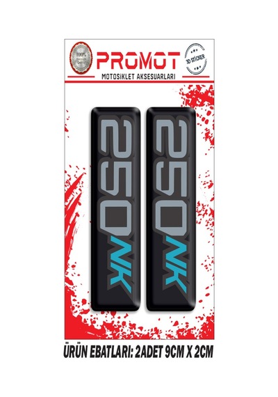 Damla Logo Cfmoto Nk 250 Ön Maşa Kabartmalı 2'li 04 Nötr