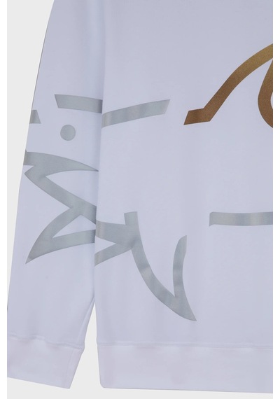 Paul & Shark Erkek Sweat 24411881 010 Beyaz BEYAZ Beyaz