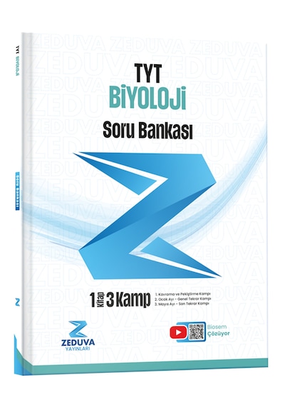 Zeduva Yayınları Biosem Tyt Biyoloji 1 Kitap 3 Kamp Soru Bankası