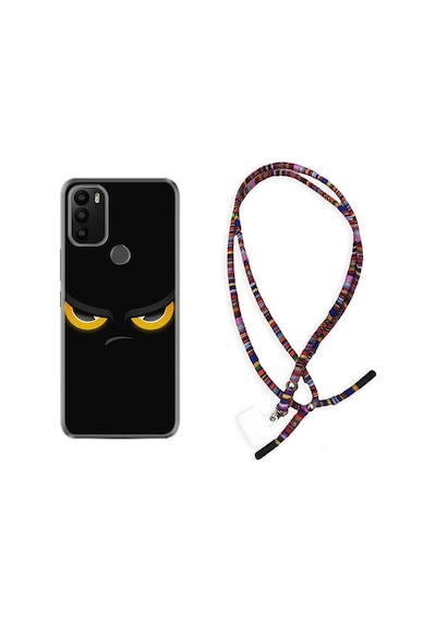 General Mobile Gm21 Plus Kılıf Rasta Boyun Askılı Black Eyes 1644
