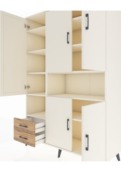 Hyperion Dolap 10 Raflı 2 Çekmeceli 5 Kapaklı 132x44x195 Aytaşı-aytaşı/çam Aytası/atlas Çam Hyperion Dolap 10 Raflı 2 Çekmeceli 5 Kapaklı 132x44x195 Aytaşı-aytaşı/çam Aytası/atlas Çam