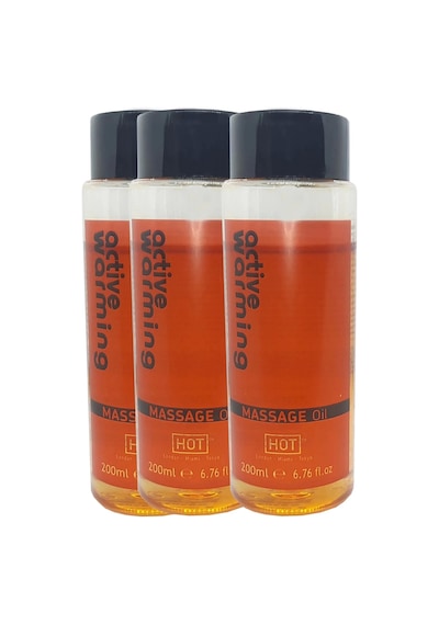 Active Warming Massage Oil 600 Ml Isıtıcı Özellikli Rotik Yağı X 3 Adet