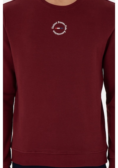 U.S. Polo Assn. Erkek Regular Fit Bisiklet Yaka Bordo Sweatshirt 50293436-VR014