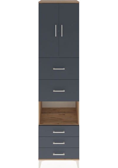 Hyperion Dolap 3 Raflı 5 Çekmeceli 2 Kapaklı 60x44x243 Çam-antrasit Atlas Çam Hyperion Dolap 3 Raflı 5 Çekmeceli 2 Kapaklı 60x44x243 Çam-antrasit Atlas Çam