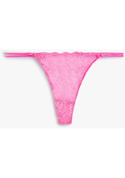 Koton Dantelli String Külot Pembe 4slk30206mk