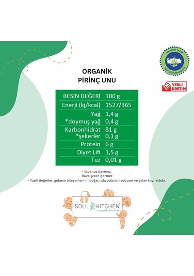 Soul Kitchen Organik Pirinç Unu 300gr Diğer