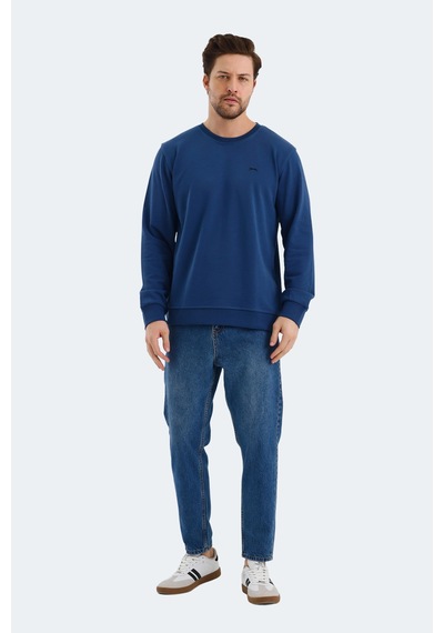 Slazenger Orvar In Erkek Lacivert Sweatshırt