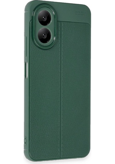 Oppo A38 Kılıf Auto Focus Deri Desen Silikon Kapak