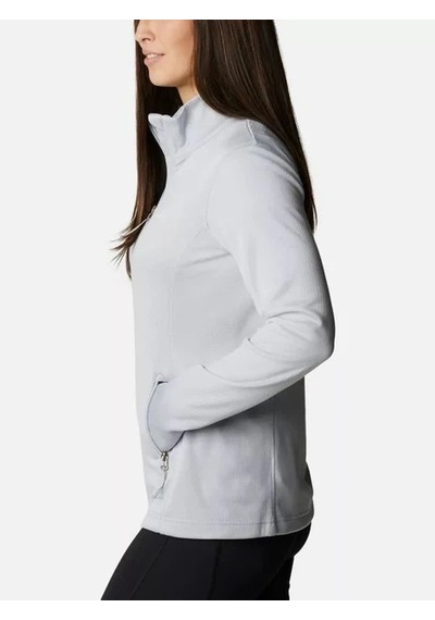 Columbia Park View Grid Fleece 1/2 Zip Kadın Polar Gri