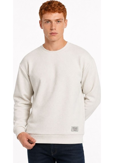 Loft Loose Fit Erkek Sweatshirt Lf2044263 Q1.v1 Ekru