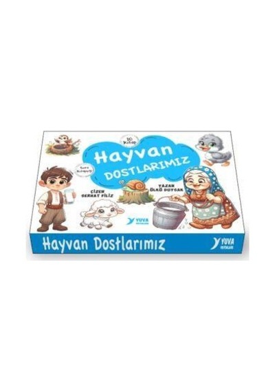 Hayvan Dostlarımız 1.sınıf 10 Kitap Büyük Boy - Yuva Yayınları