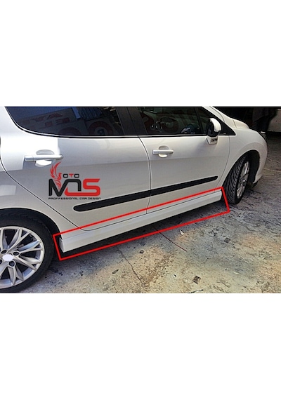 Peugeot 308 Marşpiyel Sağ Sol Takım Fiberglass Boyasız Uyumlu