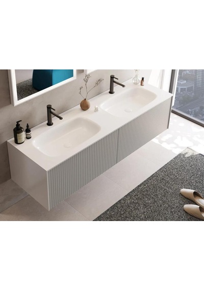 Orka Cube 160 Alt Modül + Lavabo Modul Mat Vızon Diğer Orka Cube 160 Alt Modül + Lavabo Modul Mat Vızon Diğer