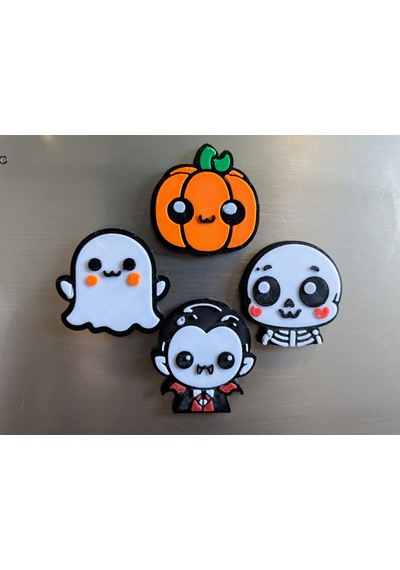 Halloween Cadılar Bayramı Süsü Hayalet Balkabağı Vampir İskelet Figürlü Buzdolabı Magneti