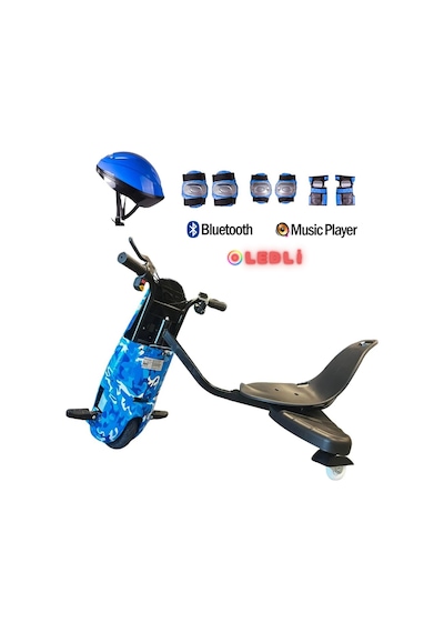 Citymate Drift Car Elektrikli Kaykay Bluetooth Dirift Kar Hoverboard Scooter + Koruma Ekipmanı D03
