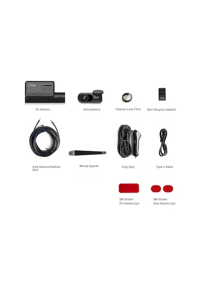 Viofo A139 Çift Kameralı Wifi Gps Modüllü 2K Araç Kamerası