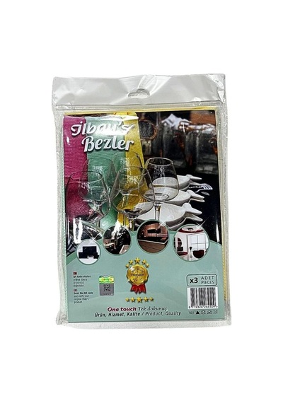 Renkli 3'li Mikrofiber Temizlik Bezi 40x60 Çok Renkli