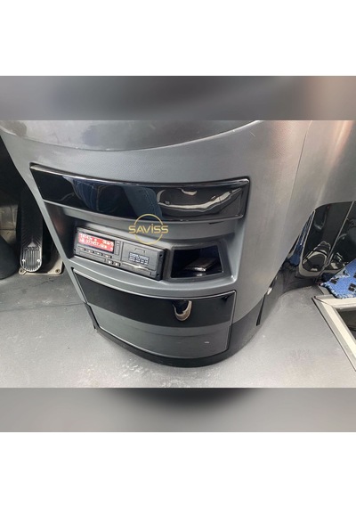 Mercedes Travego Full Set Parlak Siyah Torpido Maun Kaplama,Konsol Kaplama (Parlak Siyah)