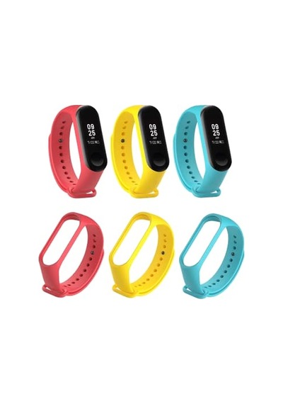 Xiaomi Mi Band 2 İle Uyumlu Saat Kayışı Ent Kaliteli Mi Band 2 İle Uyumlu Spor Saat Mi Band 2 Kayış Kontrast Renkli