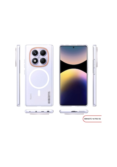 Redmi Note 14 Pro 5g Magsafe Uyumlu Mat Sert Klein Kılıf Beyaz